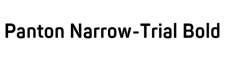 Panton Narrow-Trial Bold  नि: शुल्क फ़ॉन्ट्स डाउनलोड