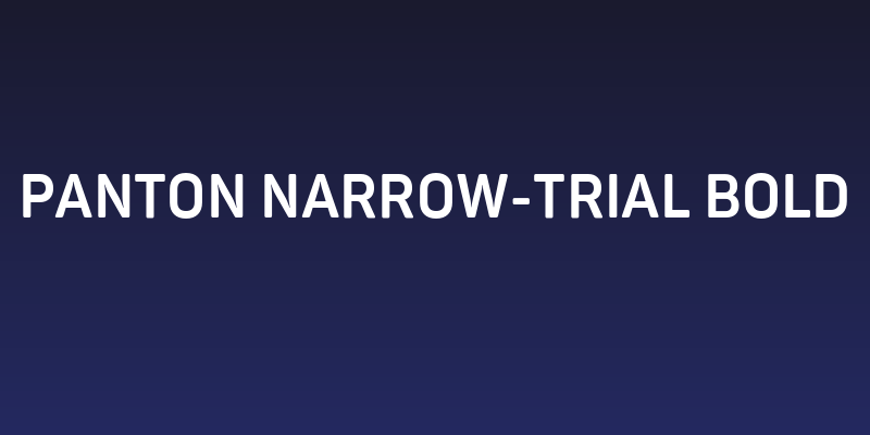 Panton Narrow-Trial Bold Social Header
