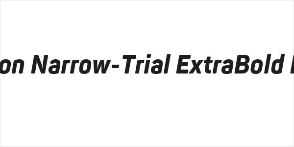 Panton Narrow-Trial ExtraBold Italic Logo