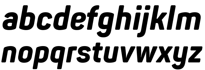 Panton Narrow-Trial ExtraBold Italic Font LOWERCASE