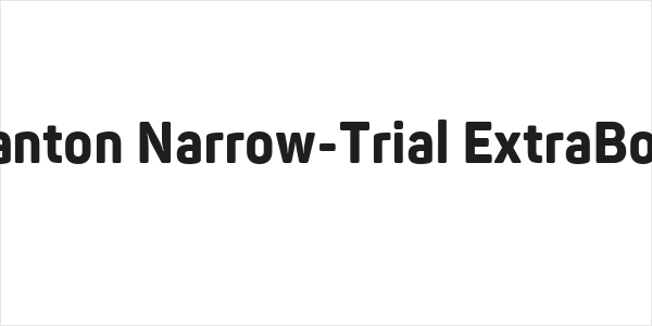 Panton Narrow-Trial ExtraBold Logo