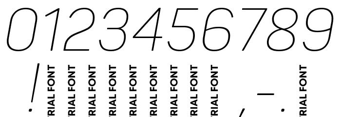 Panton Narrow-Trial ExtraLight Italic Font OTHER CHARS