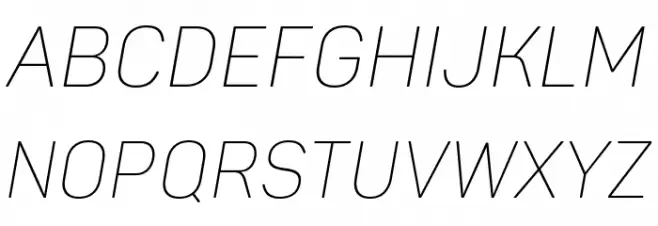 Panton Narrow-Trial ExtraLight Italic Шрифта ВЕРХНИЙ