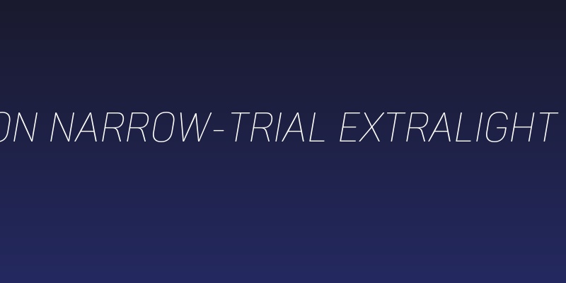 Panton Narrow-Trial ExtraLight Italic Social Header