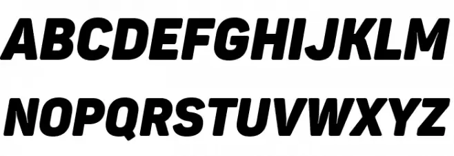 Panton Narrow-Trial Heavy Italic Polices MAJUSCULES