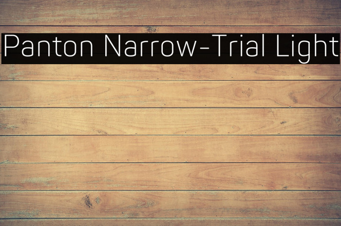 Panton Narrow-Trial Light Example 3
