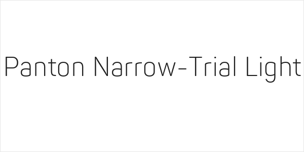 Panton Narrow-Trial Light Logo