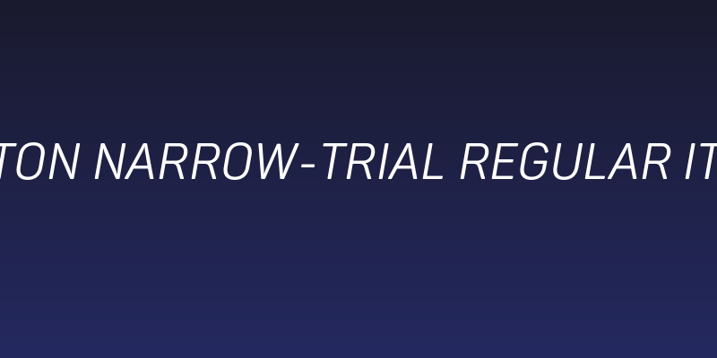 Panton Narrow-Trial Regular Italic Social Header