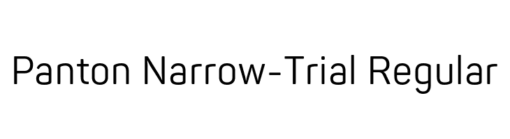 Panton Narrow-Trial Regular  Free Fonts Download