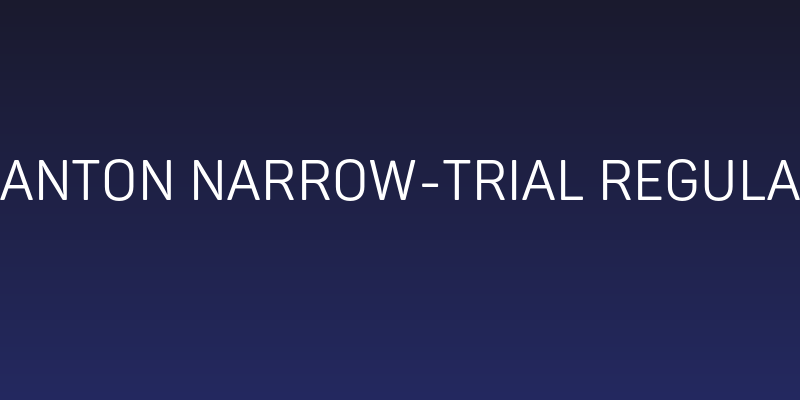 Panton Narrow-Trial Regular Social Header