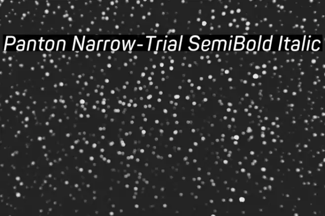 Panton Narrow-Trial SemiBold Italic Font examples