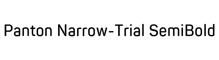 Panton Narrow-Trial SemiBold  Descarca Fonturi Gratis