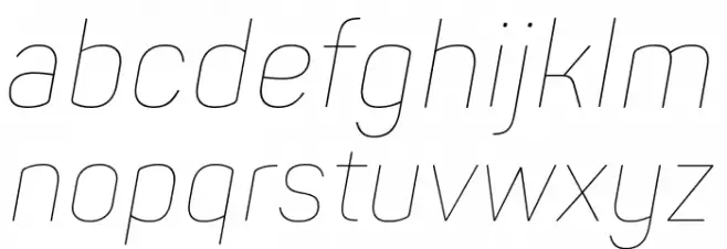 Panton Narrow-Trial Thin Italic خط أحرف صغيرة