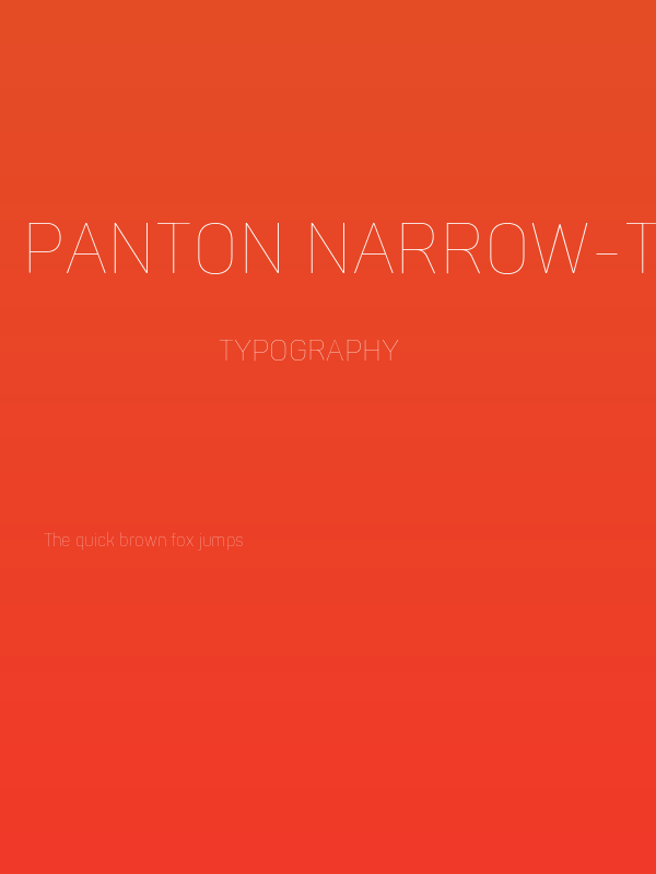 Panton Narrow-Trial Thin Poster