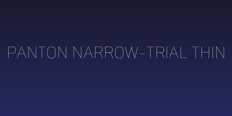 Panton Narrow-Trial Thin Social Header