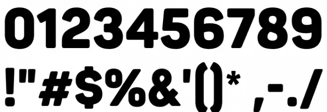 Panton NarrowDemo Black Font OTHER CHARS