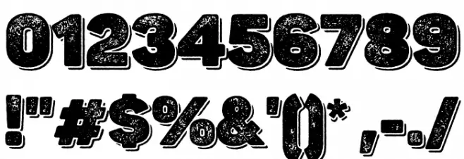 Panton Rust Heavy Grunge Shadow Font OTHER CHARS