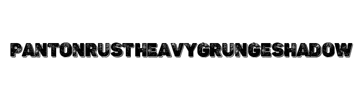 Panton Rust Heavy Grunge Shadow  font caratteri gratis