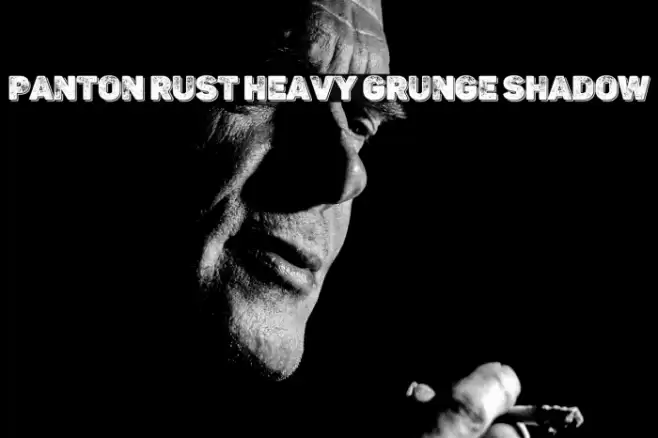 Panton Rust Heavy Grunge Shadow Font examples