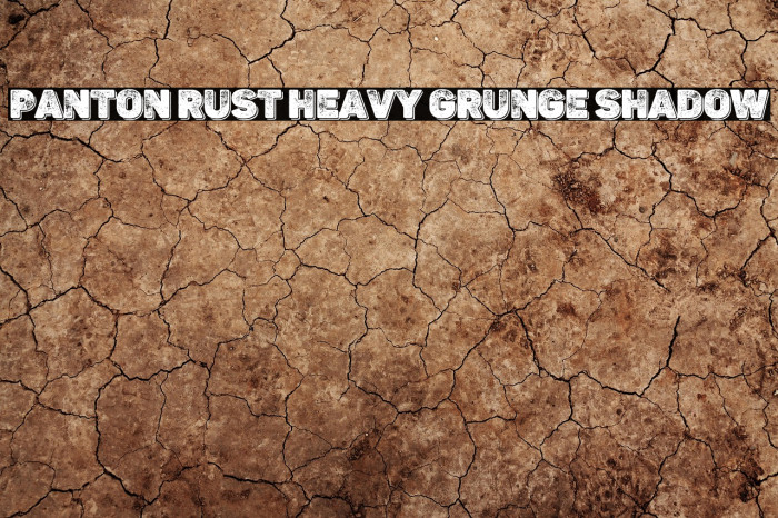 Panton Rust Heavy Grunge Shadow Example 2