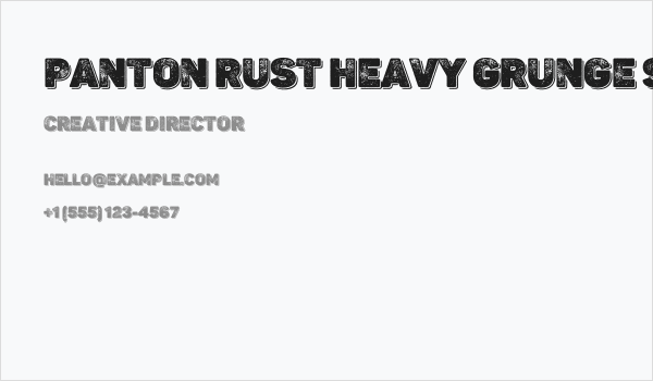 Panton Rust Heavy Grunge Shadow Business Card
