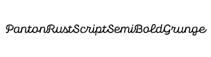 Panton Rust Script SemiBold Grunge  لخطوط تنزيل