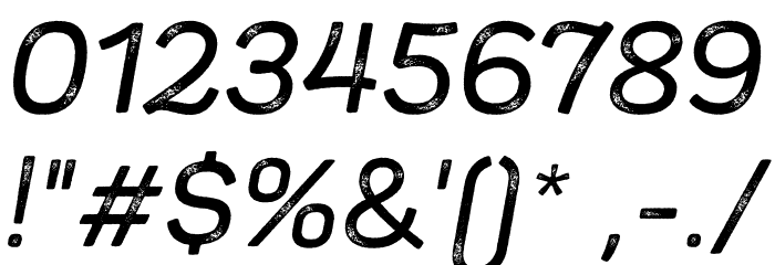 Panton Rust Script SemiBold Grunge Font OTHER CHARS