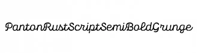 Panton Rust Script SemiBold Grunge  नि: शुल्क फ़ॉन्ट्स डाउनलोड