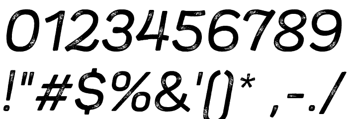 Panton Rust Script SemiBold Grunge Font OTHER CHARS