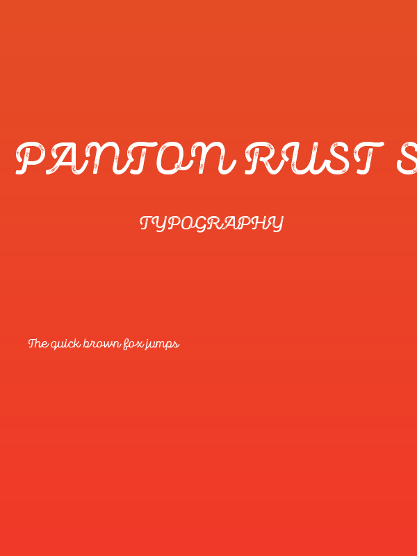 Panton Rust Script SemiBold Grunge Poster