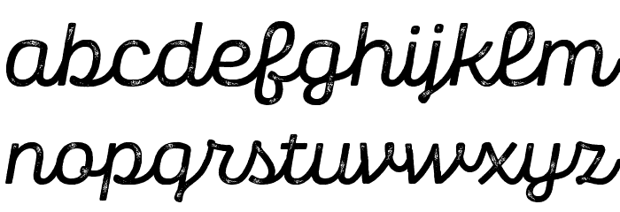 Panton Rust Script SemiBold Grunge Font LOWERCASE