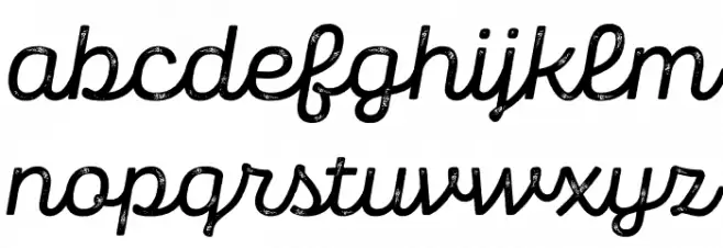 Panton Rust Script SemiBold Grunge 字体 小写