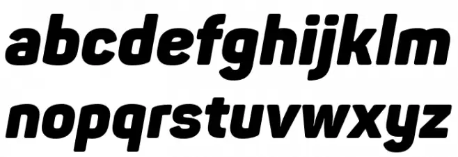 Panton-Trial Black Italic Caratteri MINUSCOLO