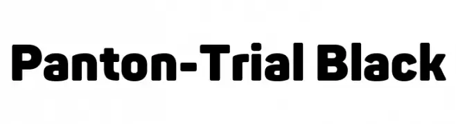 Panton-Trial Black  Frei Schriftart Herunterladen