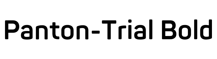 Panton-Trial Bold  Frei Schriftart Herunterladen