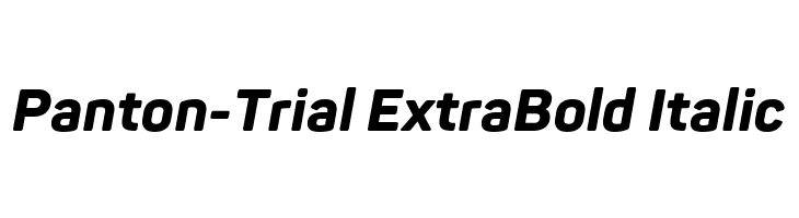 Panton-Trial ExtraBold Italic  لخطوط تنزيل