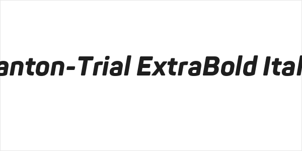 Panton-Trial ExtraBold Italic Logo
