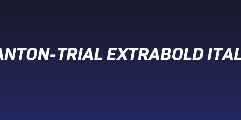 Panton-Trial ExtraBold Italic Social Header