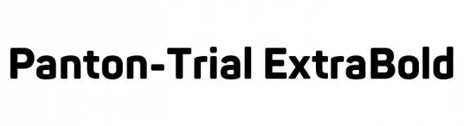 Panton-Trial ExtraBold  les polices de caractères gratuit tlcharger