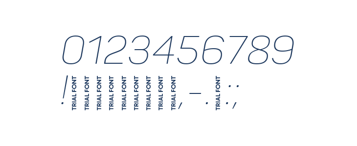 Panton-Trial ExtraLight Italic Other Characters
