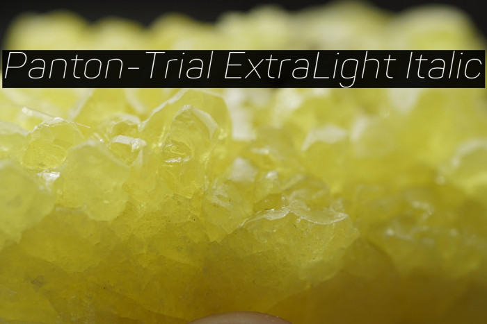 Panton-Trial ExtraLight Italic Example 3