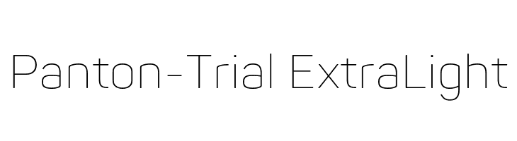 Panton-Trial ExtraLight  Descarca Fonturi Gratis
