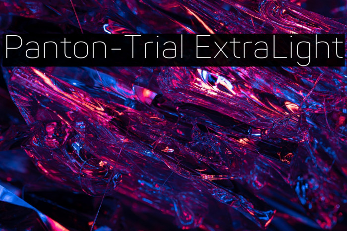 Panton-Trial ExtraLight Example 1