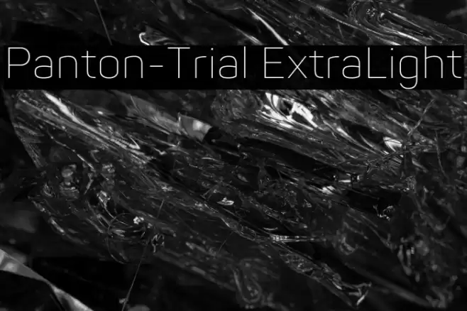 Panton-Trial ExtraLight Font examples