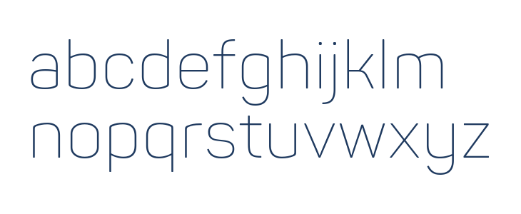 Panton-Trial ExtraLight Lowercase