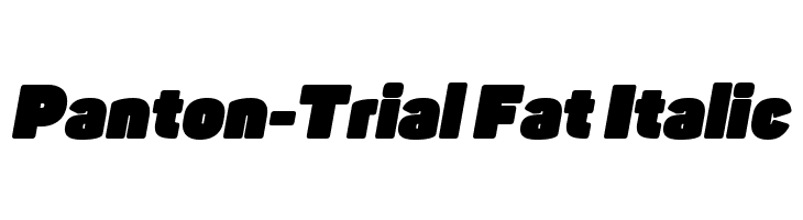 Panton-Trial Fat Italic  Скачать бесплатные шрифты