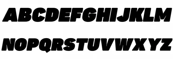 Panton-Trial Fat Italic Polices MAJUSCULES
