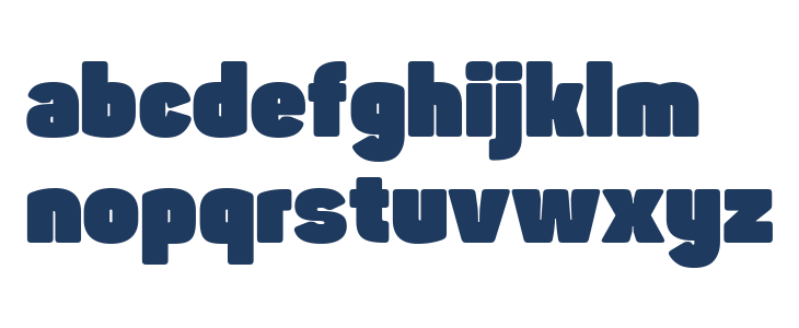 Panton-Trial Fat Lowercase