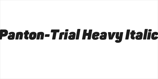 Panton-Trial Heavy Italic Logo