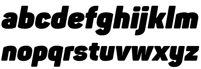 Panton-Trial Heavy Italic Font LOWERCASE
